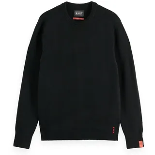 Scotch & Soda Sweater »Strickpullover Soft Knit Regular Fit Crew Neck«, grau