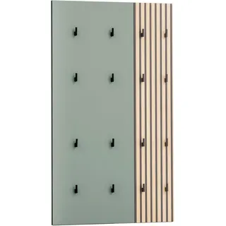 WELLTIME Garderobenpaneel Alexa 73,5 x 109 x 2,6 cm Grün