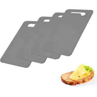 Westmark Frühstücksbrettchen, 4 Stück, Messerschonend, Kunststoff, Anthrazit, 62012270