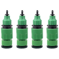 BeGrit Gartenschlauch Rohr One Way Adapter Tap Buchse für Bewässerung 4-pack