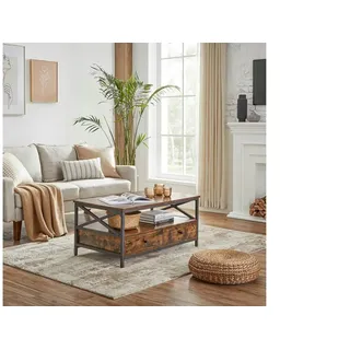 VASAGLE Couchtisch mit Stauraum 100 cm