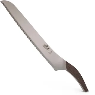 Güde Solingen - Brotmesser Links und Rechtshänder geschmiedet, 32 cm, Räuchereiche, SYNCHROS, Handmade Germany, Braun