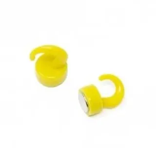 Gelbe Kunststoff - Mini - Magnethaken Für Kühlschrank, Büro, Whiteboard, Mitteilungsboard 12mm x 20mm Hoch - 1kg Zug - Pack von 2