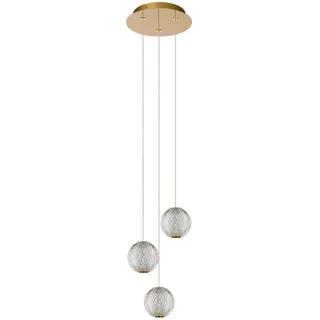 LUCIDE CINTRA 3-flg. Ø 25 cm rund transparent