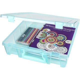 ArtBin 6955AA Super Satchel Einzelfach, 38,7 x 35,6 x 8,9 cm, Aqua Mist, sonstiges, Mehrfarbig, 10.81 x 37.56 x 39.46 cm