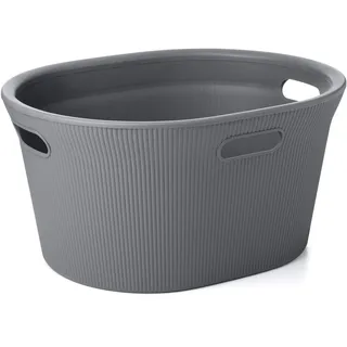 Tatay Wäschekorb, Kunststoff, Grau, 35
