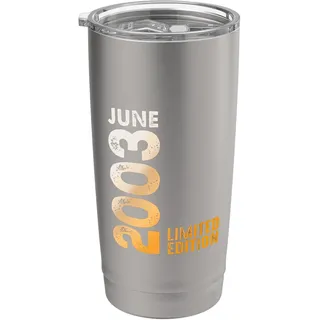 Im Monat Juni 2003 Jahr 2003 Retro 2003 Vintage 2003 Doppelwandiger Edelstahl-Thermobecher