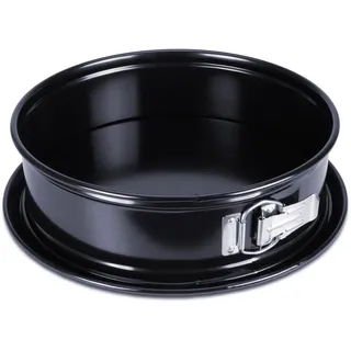 Städter we love baking Springform EMAILLE mit Flachboden, ø 26 cm, Black Edition, Antihaft, kratz- und schnittfest, Temperaturbeständig bis 230 °C