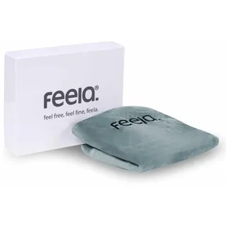 feela.® Sitzkissen-Bezug für Orthopädisches Sitzkissen (Silber, Velboa)