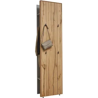 Dieter Knoll Garderobe , Grau, Eichefarben , Holz, Holzwerkstoff , 2-teilig , Wildeiche , massiv , 51.9x205.5x37.1 cm , Made in Germany , Garderobe, Garderoben-Sets & Garderoben-Serien, Garderoben-Sets
