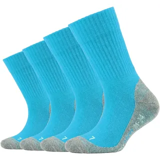 CAMANO Unisex Kinder Online Children Pro Tex Function 4er Pack Socken, Turquoise, 27 EU
