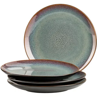 Mäser Dessertteller 20 cm blau/braun/grün/schwarz 4er Set