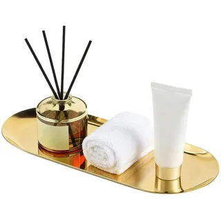 Xyvor Tablett Gold, Goldenes Tablett, Deko Tabletts, Golden Serviertablett