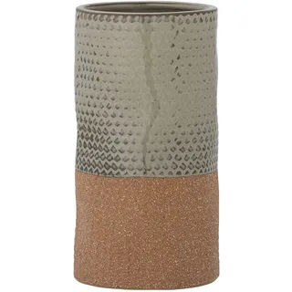 Bloomingville Vase Denna aus Steingut in der Farbe Grün, Größe: 15,5x8 cm, 82054830