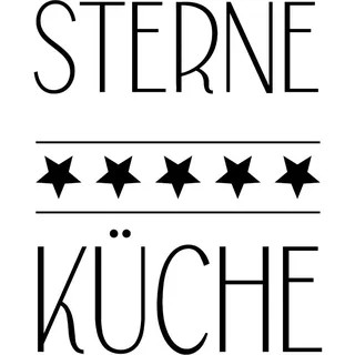 Queence "5 STERNE KÜCHE", Stahlschild, Blechschild, Spruch, Witzig, Wanddeko, retro, 20x30cm,