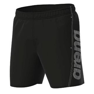 Arena Herren Fundamentals Logo Boxer Swim Trunks, Black-white, S