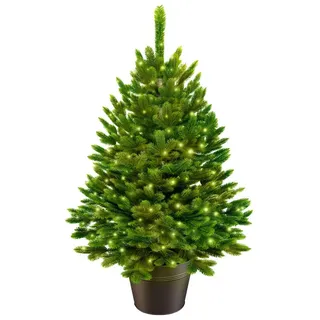 artitree Weihnachtsbaum künstlich (100% Spritzguss) -Naturgetreuer Tannenbaum im Topf 40-80 cm - 40