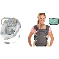 Ingenuity & Infantino Flip Advanced 4-in-1 Carrier with Bib - Ergonomic, Convertible, Face-in and Face-out Front and Back Carry for Newborns and Older Babies, 8-32 lbs / 3.6-14.5 kg