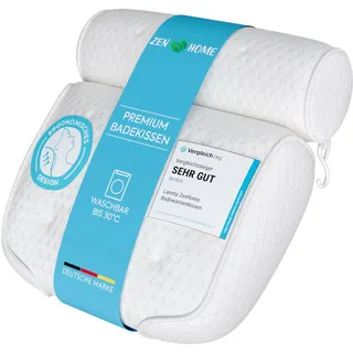Badewannenkissen • Ergonomisches & Muskelentspannendes Premium Badekissen • Neuer 5D Spezial-Schaum • Deutsches Design • Klimaneutral & nachhaltig hergestellt •Badewannenkissen Nacken Kissen Badewanne