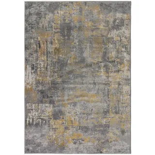 Teppich , Gelb, Grau , Textil , Abstraktes , rechteckig , 230x160 cm , Reach , für Fußbodenheizung geeignet, in verschiedenen Größen erhältlich , Teppiche und Böden, Teppiche, Webteppiche