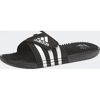 adidas Adissage Badelatschen Schwarz/Weiß 48,5