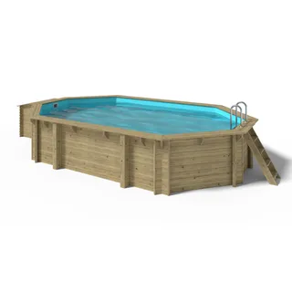 OKU Obermaier GmbH OKU Holzpool EMOTION-FUN oval 657 x 407 x 120 cm