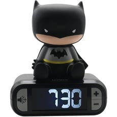 Bild von RL800BAT Wecker Digitalwecker für Kinder mit Nachtlicht Snooze, Kinderuhr, leuchtendes Batman, schwarz/grau, One Size