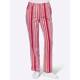 Classic Basics Schlupfhose, apricot, rot, gestreift