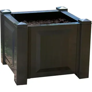 KHW Pflanzkübel Kunststoff, BxTxH: 43x43x34 cm, anthrazit