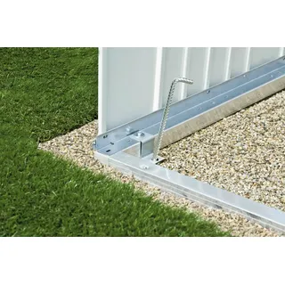 Biohort Bodenrahmen für Minigarage 140 x 198 x 4 cm Silber
