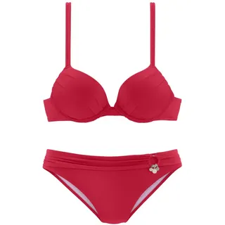 s.Oliver Push-Up-Bikini Damen Rot 34 Cup A