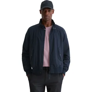 Blouson MARC O'POLO "MOP x Function aus wasserdichtem Material", Herren, Gr. XL, schwarz navy, Obermaterial: 70% Polyester, 30% Polyurethan, regular fit, Bündchen, Jacken Blouson, regular fit