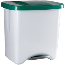 Denox DEN111 Umweltfreundliches Pedalbin 50 Liter, Kunststoff, grün, 50 L, 50000