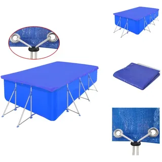 vidaXL Poolabdeckung PE Rechteckig 90 g/qm 540x270 cm - Poolabdeckungen & -unterlagen - Blau
