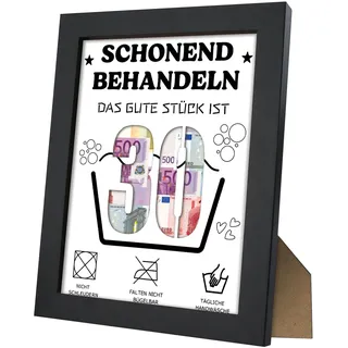 30. Geburtstag Gedenken Schonend Behandeln 30 Jahr Wand Spardose Bilderrahmen mit Nix Zum Geburtstag Geschenkidee für Jungen & Mädchen Sowie Männer & Frauen Einzigartiges und kreativ Geld Verschenken
