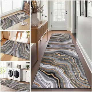 Teppich Läufer für Küche Flur Runner Teppiche 120 x 200 cm rutschfest Waschbar Flurläufer Lang Eingangsteppich Küchenteppich Flurteppich Läufer Teppich für Flur, Korridor, Schlafzimmer, Wohnzimmer