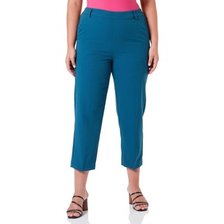 KAFFE Pants Suiting KAsakura Damen Hose 3/4 Capri Casual Arbeitshose Gerades Bein Freizeithose High Waist Caprihose Legion Blue 44