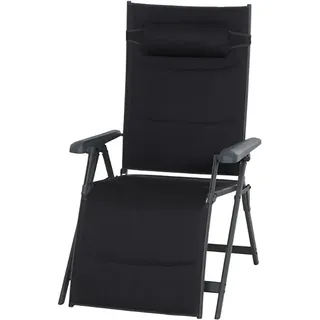 Siena Garden Garten-Relaxliege 75 x 123 x 91 cm Silber