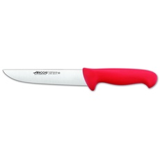Arcos Serie 2900 - Metzgermesser Steakmesser - Klinge Nitrum Edelstahl 180 mm - HandGriff Polypropylen Farbe Rot