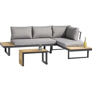 Loungeset Gartenlounge Lounge Sitzgruppe Olympia Aluminium 4 Sitzer 2 teilig alu