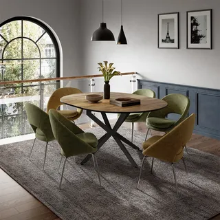 Vicco Loyd Ø 120 cm schwarz