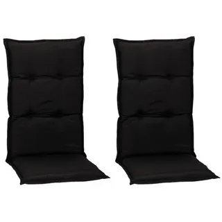 Gardenson Sesselauflage , Anthrazit , Textil , Uni , Füllung: Schaumstoff, Fleece,Schaumstoff, Fleece , 46x8x118 cm , Handmade in Europe , bügelfrei, pflegeleicht, für den Außenbereich geeignet, wetterfest, mittels Bändern zu befestigen , Gartenmöbel, Gartenpolster & Auflagen, Sesselauflagen