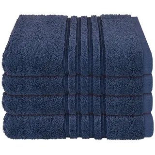 SCHIESSER Milano Handtuch 50 x 100 cm blau