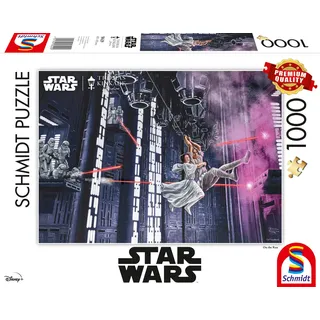 Schmidt Spiele 58429 Thomas Kinkade, Star Wars, On The Run, 1000 Teile Puzzle [Exklusiv bei Amazon]