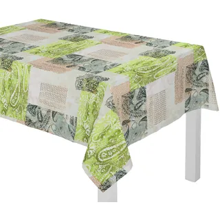 Tischdecke WIRTH "JOLANDA" Gr. 5, grün, B:130cm L:220cm, Polyester, Tischdecken, Tischdecke