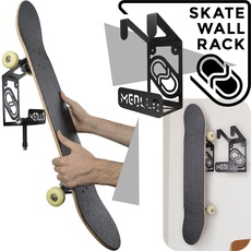 MEOLLO Skateboard Wandhalter (100% Stahl) (schwarz)