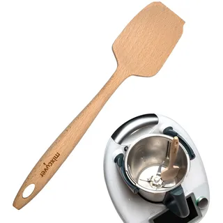 Mixcover nachhaltiger Holz-Spatel passend für Thermomix TM7 TM5 TM6 TM31 Ersatz für Drehkellenspatel Teigschaber Rührlöffel Kochlöffel Vegan