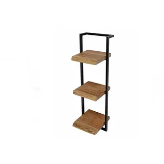 Kawola Wandregal Ergea Holz Akazie , Naturfarben , 30x100x25 cm , Wohnzimmer, Regale, Wandregale