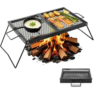 Vevor Grillrost 758 x 383 x 235 mm Kohlenstoffstahl schwarz