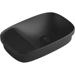 Dieter Knoll Waschbecken , Schwarz , Stein , 58x14.8x38 cm , Badezimmer, Waschbecken & Armaturen, Waschbecken